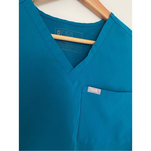 Figs Tops Figs Catarina Scrub Top Pacific Blue Size Xsmall Preloved